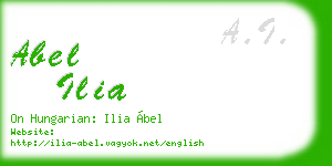 abel ilia business card